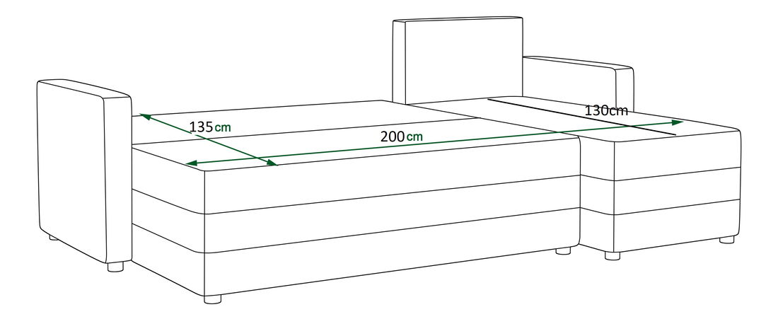 Rohová sedací souprava Pure Bis (hnědá + šedá) (P)