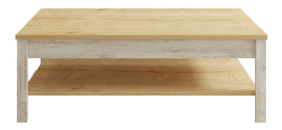 Konferenční stolek Kiluko 1 (dub safírový + bílá)