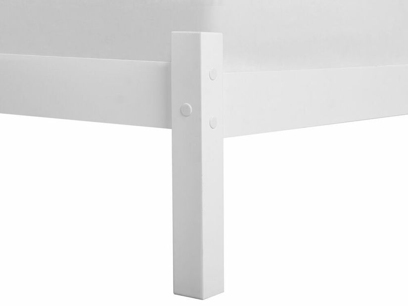 Jednolůžková postel 90 cm FLORAL (bílá) (s roštem)