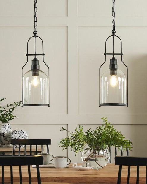 Set 2 ks závěsných svítidel Belisario (černá)