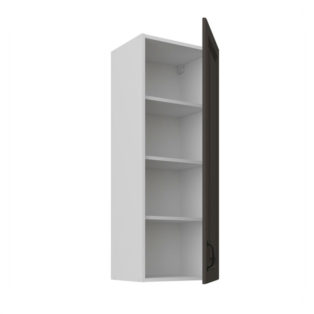 Horní kuchyňská skříňka Sheila 40 G 108 1F (korpus: bílá + fronta: grafit)