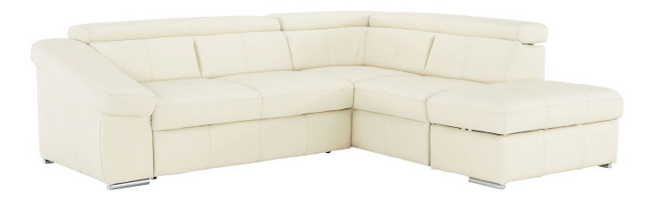 Kožená rohová sedací souprava Valmys (P)