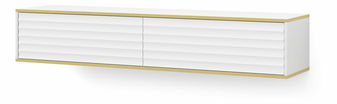 TV stolek/skříňka 180 Wabbe (bílá + zlatá)