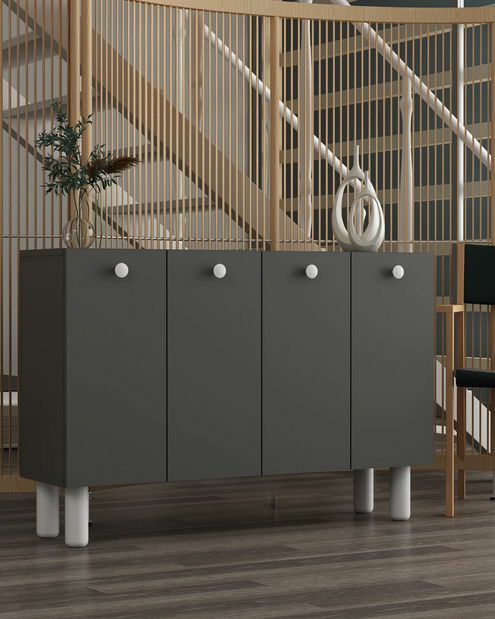 Skříňka Betí (bílá + černá)