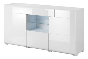 Vitrína Tamie Typ 26 (bílá + lesk bílý) *výprodej