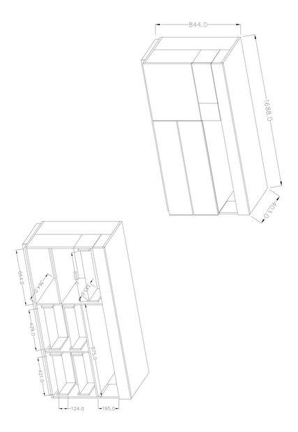 Komoda Stacey Typ 47 (matera + dub wotan)