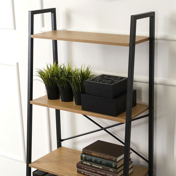 Regál Goleadora (dub + černá)