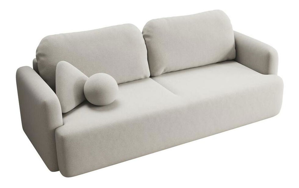 Pohovka trojsedačka Linaki (bílá + černá)