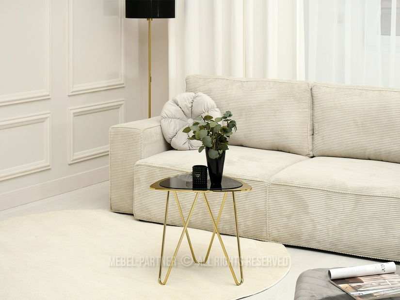 Konferenční stolek Vivana Stol (černá + zlatá)