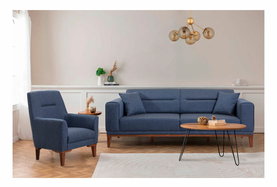 Sedací souprava Lesan (Tmavá modrá)