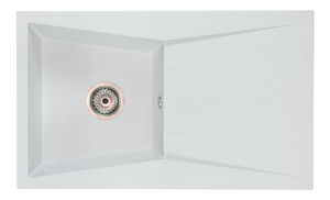 Kuchyňský dřez Ragod (bílá) (bez otvoru pro baterii) (P)