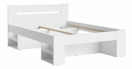 Manželská postel 140 cm BRW Nepo Plus 13 (bílá)