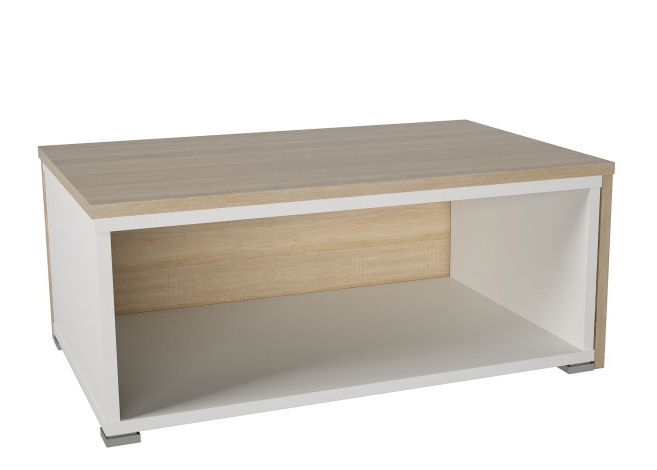 Konferenční stolek Dron (dub sonoma + bílá) *bazar