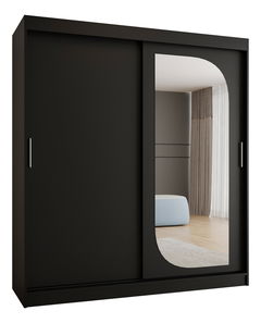 Šatní skříň 180 cm Lulu (černá)
