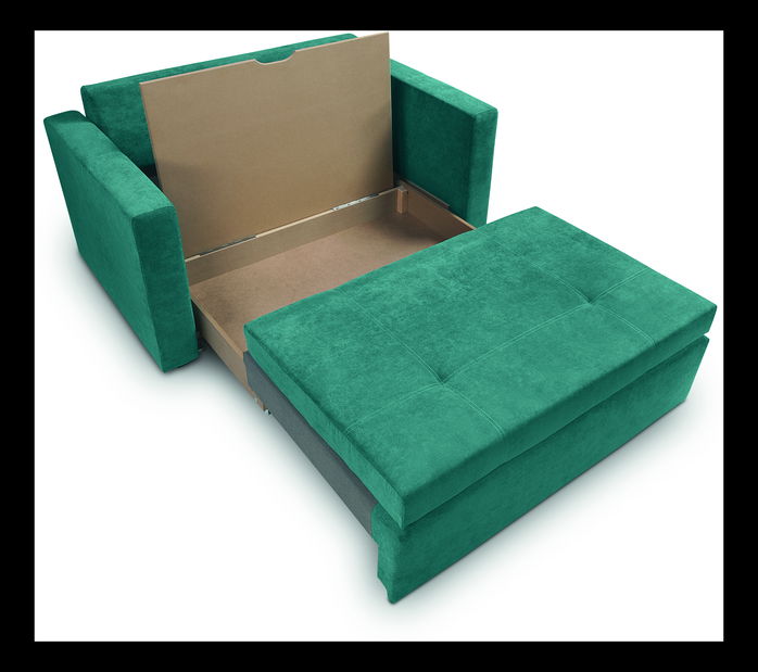 Pohovka dvojsed BRW Buniel II 2FBK (tyrkysová)