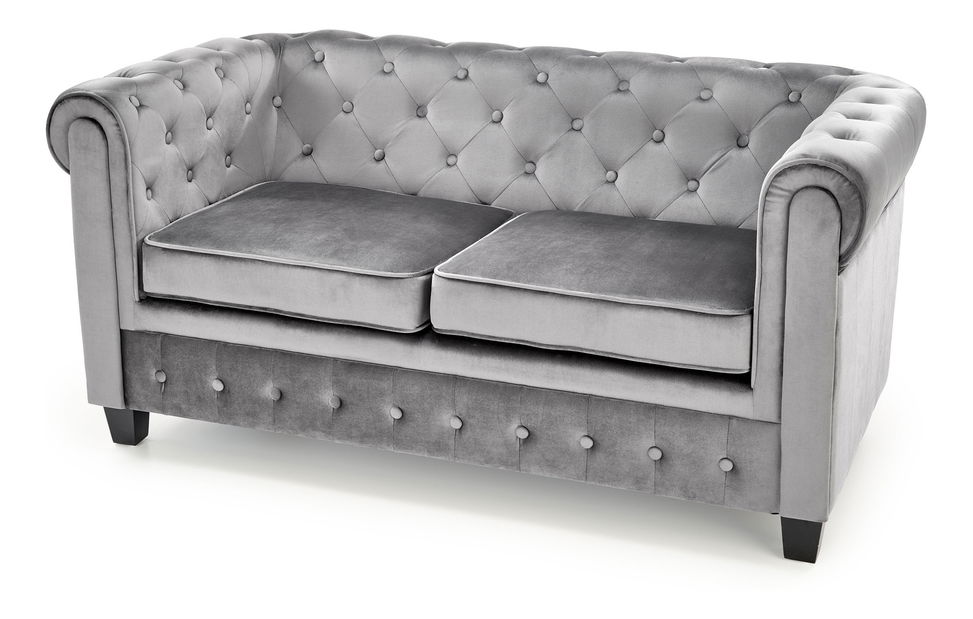 Pohovka dvousedačka Elma XL (šedá + černá)