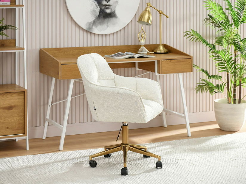 Křeslo Island (krémová + zlatá)