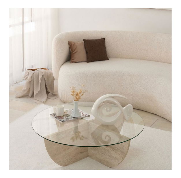 Konferenční stolek Lost (travertin)