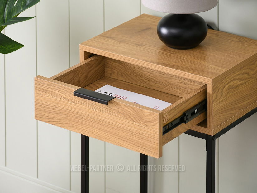 Konzolový stolek Norma S (dub + černá)