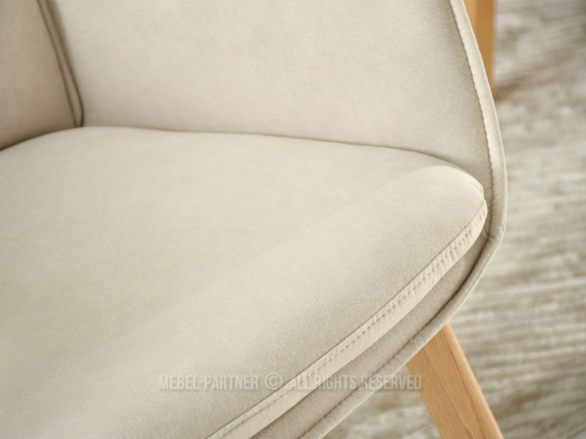 Jídelní židle Minimas (béžová + dub)