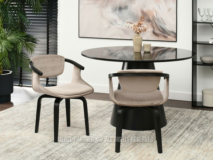 Židle Max K (béžová + černá)