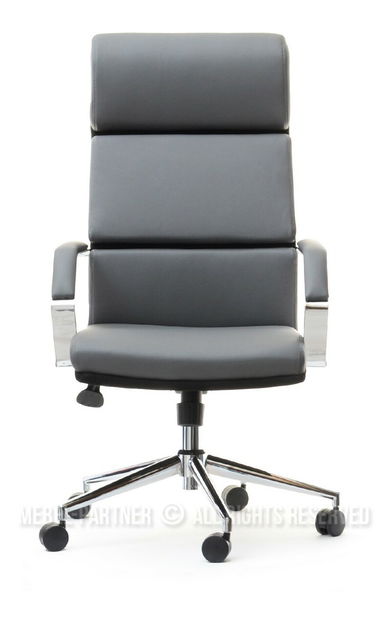 Křeslo Blondie (šedá + chromová)