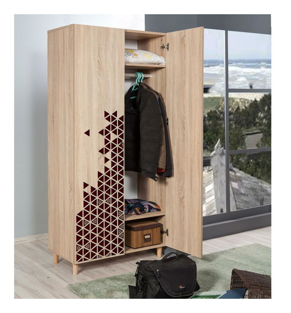 Šatní skříň Sirius 122 (dub sonoma)