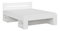 Manželská postel 160 cm BRW Nepo Plus 14 (bílá) (bez roštu)