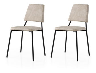 Set 2 ks. jídelních židlí Limeta (ecru černá)