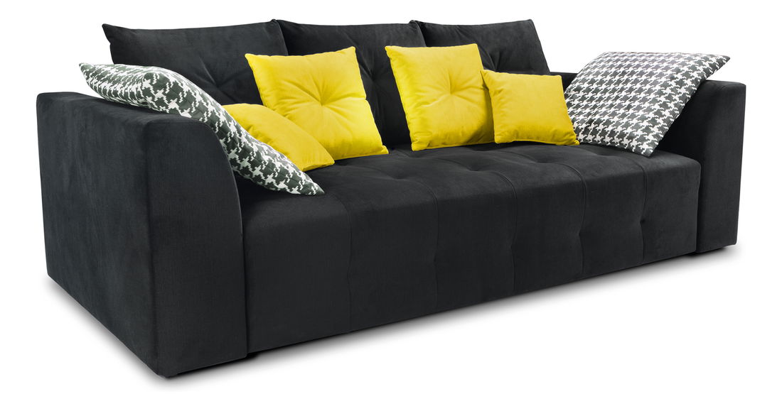 Pohovka BRW Royal IV Mega Lux 3DL (černá)