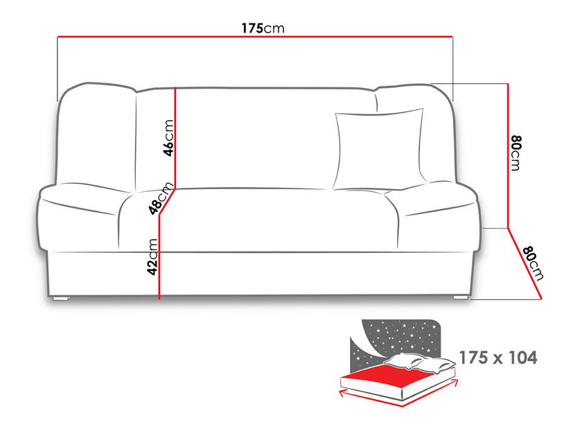 Pohovka Miltonia *výprodej
