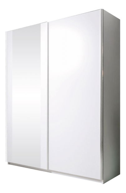 Šatní skříň s posuvnými dveřmi Briana 150 (bílá)