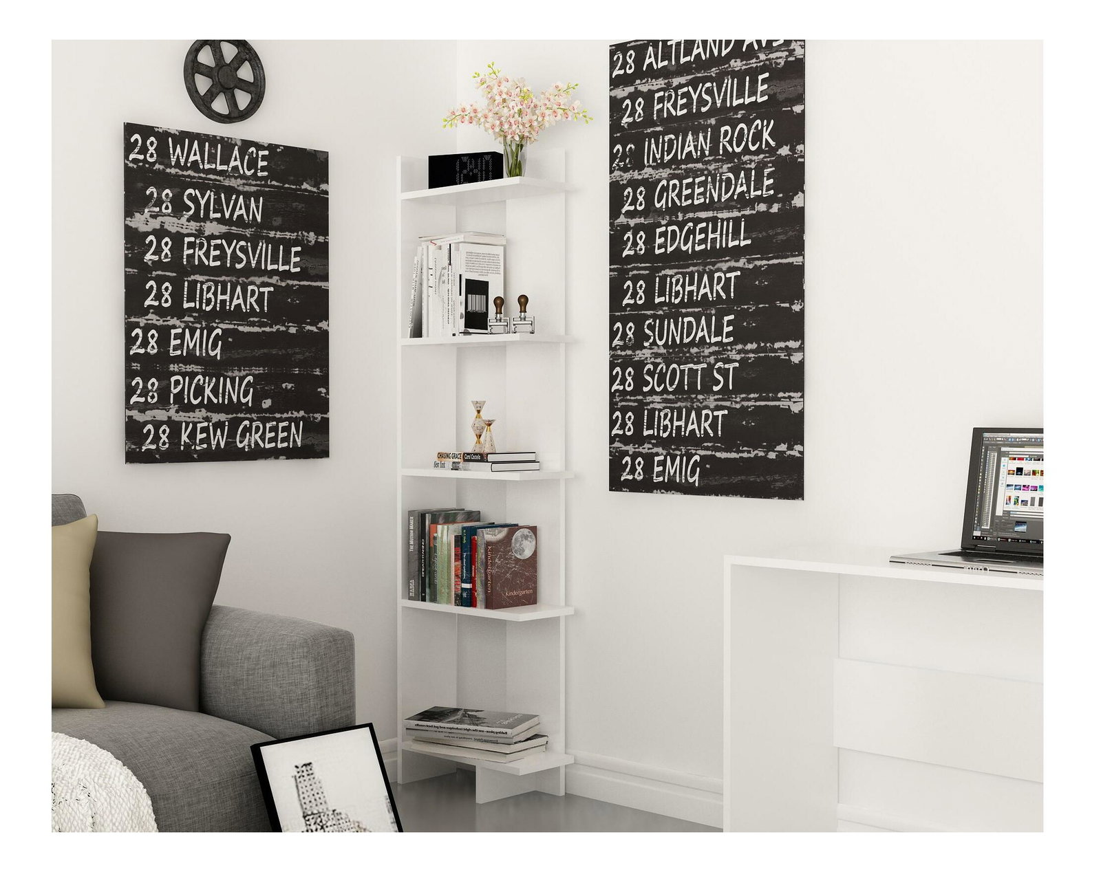 Regál Alexisa (bílá)