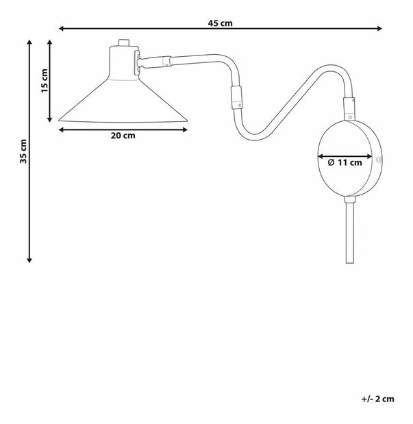 Nástěnné svítidlo Belen (bílá)