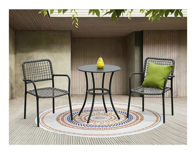 Balkonový set Abril (antracit) (pro 2 osoby)