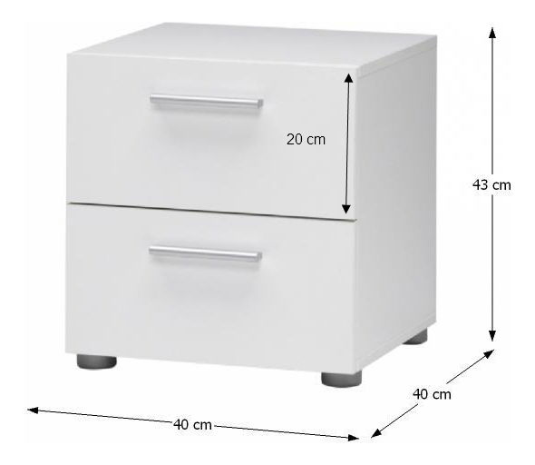 Noční stolek Perry 70070 bílá