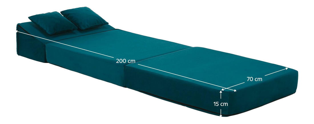 Rozkládací křeslo Plantearan (petrolejová)