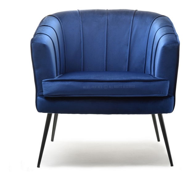 Křeslo Etimee F (námořnická + zlatá)