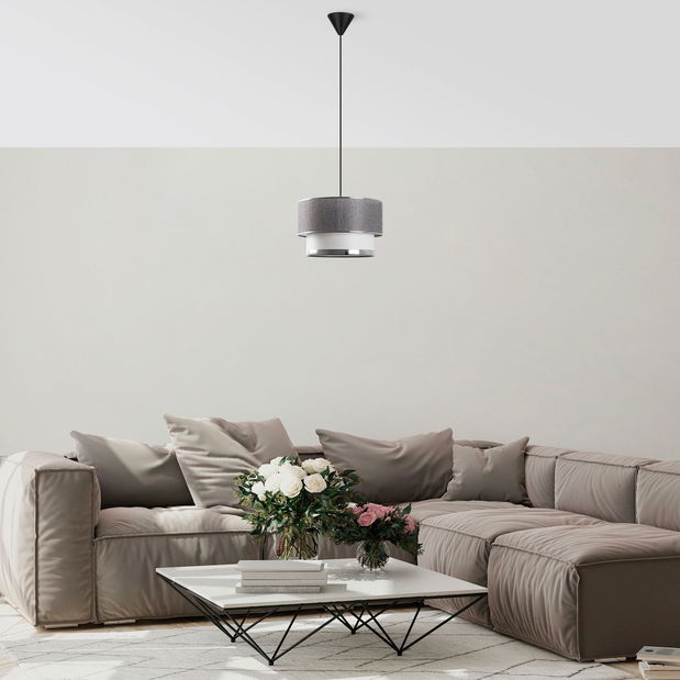 Stropní svítidlo Mesagrande 2 (šedá + stříbrná)