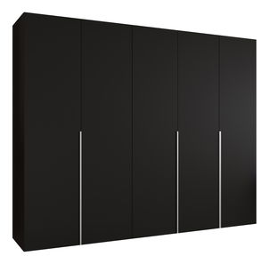 Šatní skříň 250 cm Alice 1 (černá + kašmír)