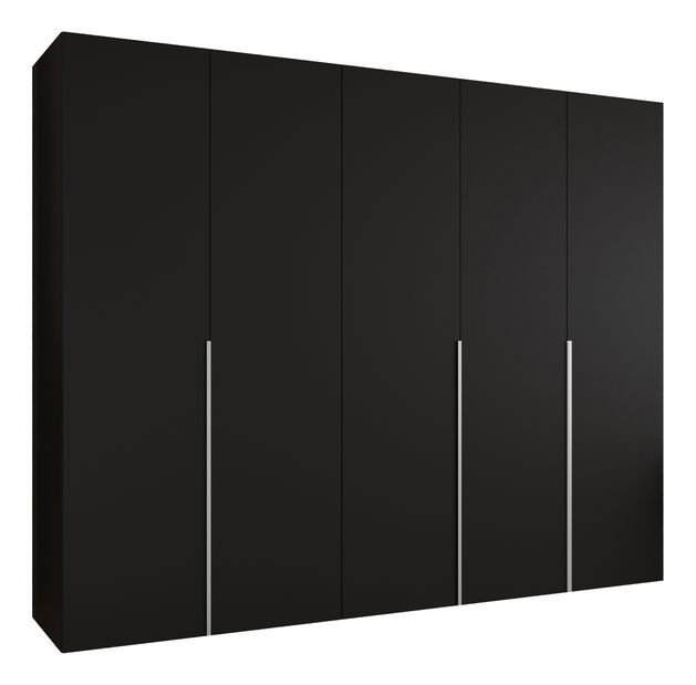 Šatní skříň 250 cm Alice 1 (černá + kašmír)