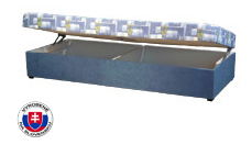 Jednolůžková postel (válenda) 80 cm Kasi (s pružinovou matrací)