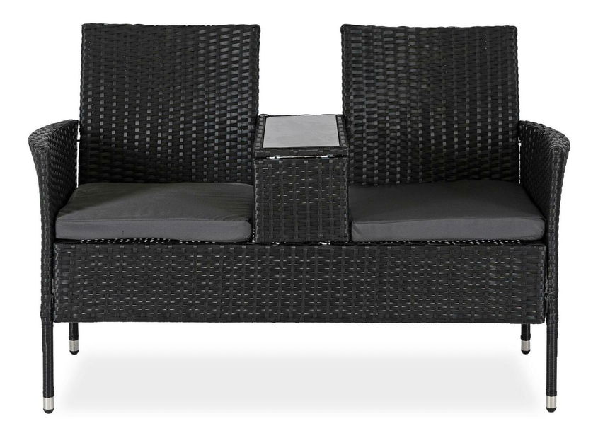 Zahradní pohovka Kraft (černá)