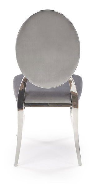 Jídelní židle Regino (šedá + stříbrná)