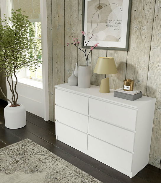 Komoda Maya S6 (bílá)