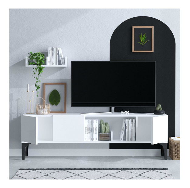 Obývací stěna Aliex 4 (bílá)