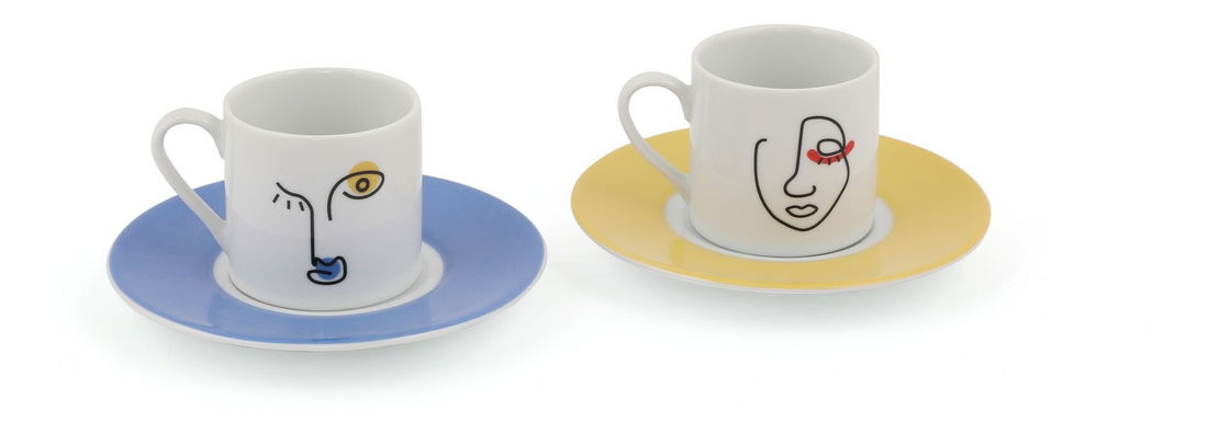 Kávová souprava (4 ks.) Ray (vícebarevná)