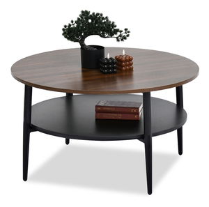 Konferenční stolek Randolf Xl (ořech + černá)