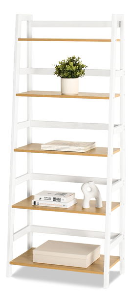 Regál Topaz (dub + bílá)