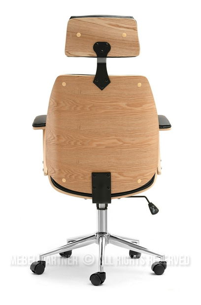 Křeslo Franc (dub černý + chromová)